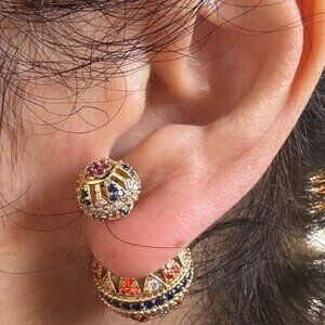 beautiful rhinestone earrings